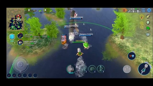 Sea War - Battle of ships 5v5 | Android Gameplay HD смотреть онлайн