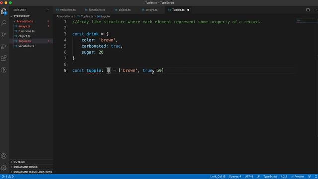 TypeScript Tutorials #18 - Tuples
