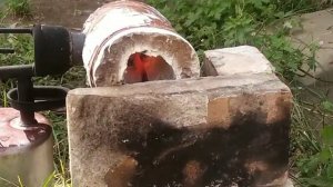 горн из паяльной лампы