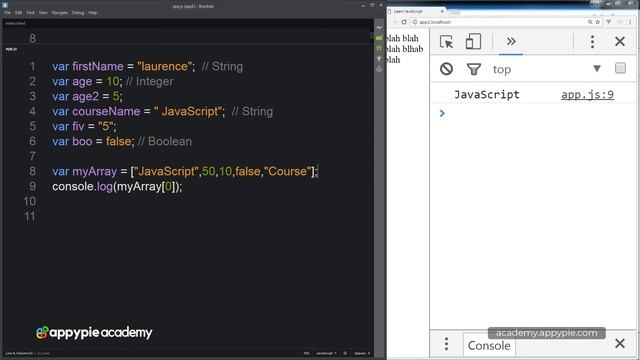 JavaScript Array Introduction: Lesson 06