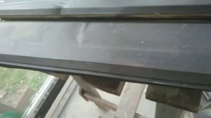начнем потолка из имитация бруса , закрепить рейку и грунтовали с сенежом обработка
