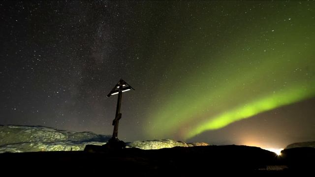 Полярное сияние в Териберке смотреть онлайн
