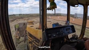 Бульдозер ЧТЗ Т-170 - со стройки в колхоз! Трамбовка силоса! Трудная разгрузка МТЗ-82 и Т-150К!