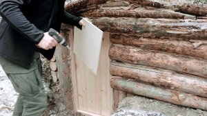 Землянка в Лесу , Заброска с рюкзаком 30+ кг, Домик в лесу , бушкрафт