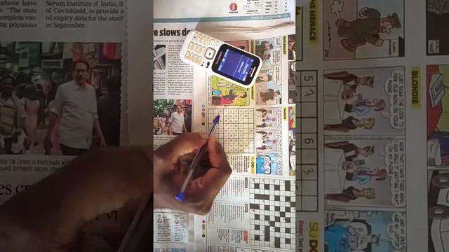 Sudoku is fun. Tried the TNIE 1/7/22 edition. #sudoku #fun #love#reels#youtube #braingames#timelaps