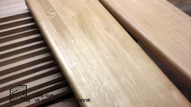 Ступени из массива дуба и из МДФ со шпоном смотреть онлайн