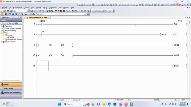 PLC Sinhala-23 Compare Command. #plctutorials  #NR, #@AutomationAcademySL, #MITSUBISHI