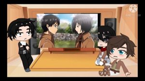 Aot react to Y/N || Short as levi