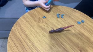 ЛЕПИМ ДИНОЗАВРА ВЕЛОЦИРАПТОРА БЛЮ