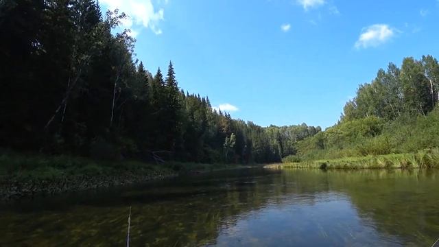 Первый день сплава.  Веловодный поход по реке Золотой Китат.  Часть 2