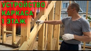 Пример простого каркасника: древесина, узлы, балки, окна.