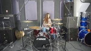 Ангелина (игра на барабанах) - ученица Voice-Studio