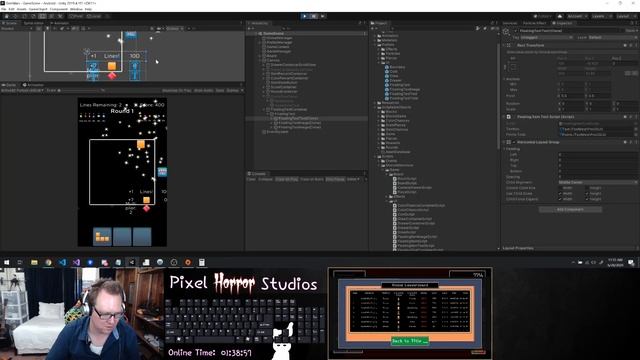 Day 8 - 2 - GameOver Panel + Floating Text Rewards - Unity3d + Asp.NET Core WebAPI + IdentityServer