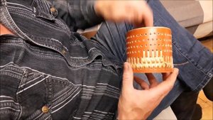 Плетение замкнутого полотна на ПВХ трубе