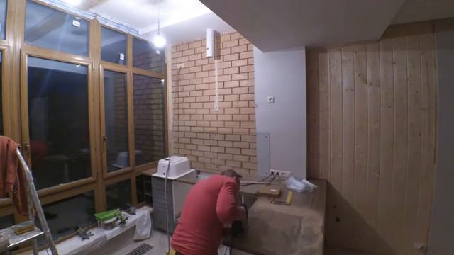 Кухня Икеа с освещением и барной стойкой. Мытищи смотреть онлайн