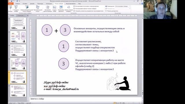 Елена Пономаренко. Вебинар Об организации волонтерской помощи онлайн