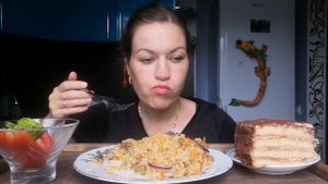МУКБАНГ ПЛОВ с ГОВЯДИНОЙ/MUKBANG PLOV with BEEF HALK FAMILY ЕДА
