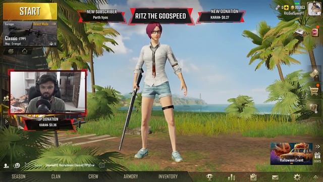 ? मैं वापस आ गया | PUBG Mobile | India | Live | Paytm/PayPal on screen | IGN: RitzGodSpeedYT смотреть онлайн