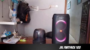 Harman kardon aura studio 3 vs Jbl partybox 100 | battle sound test