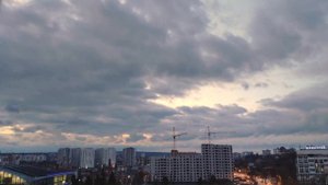 Грозовые облака над городом Таймлапс 4К 2019 Харьков