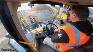 Hidromek HMK 640 Wheel Loader in Cab View