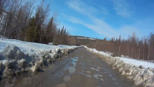 Первый выезд этой весной на квадроцикле. CF moto x6. смотреть онлайн