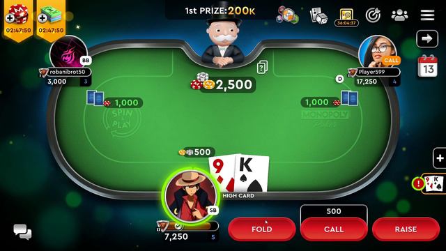 Monopoly Poker - Spin  Play Champion Outplayed Game 5