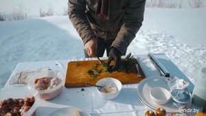 Готовим в ЭКО тандыре настоящий шедевр на морозе, первая часть нашего гастро-путешествия!