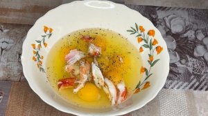 Яичница с крабом