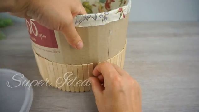 Оригинальная корзина для хранения вещей своими руками