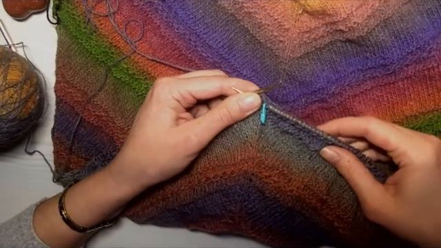 Рельефные полосы (простой узор для вязания) смотреть онлайн