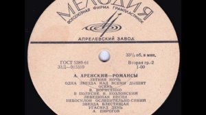 Антон Аренский - Романсы (сторона 2)