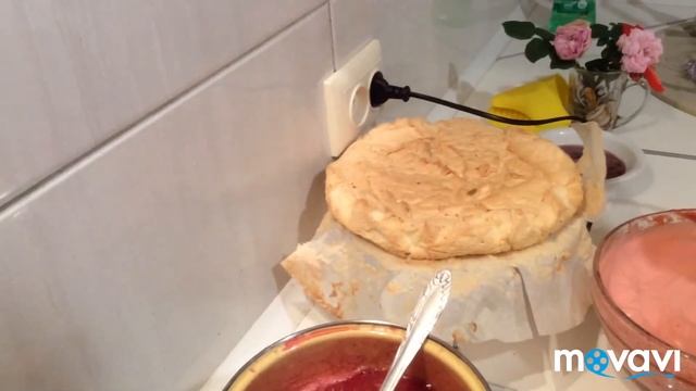 Белково зефирный торт"Малиновые грёзы " смотреть онлайн