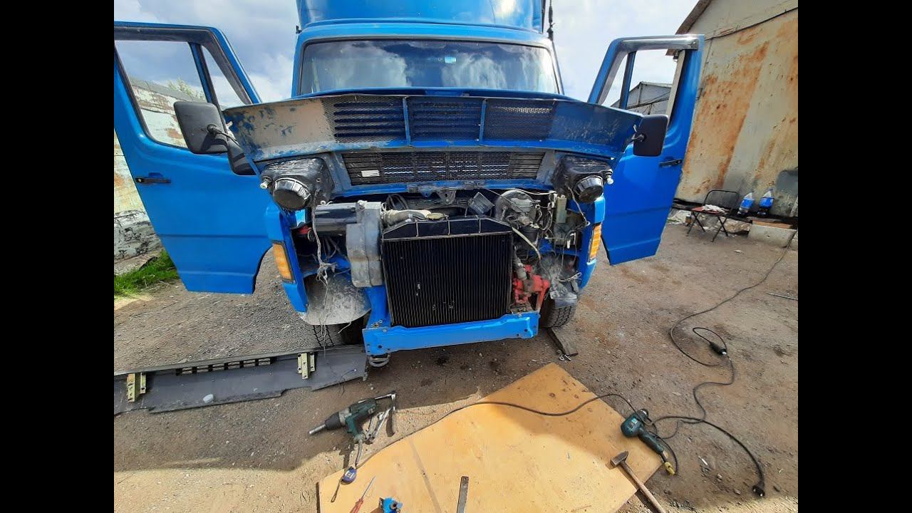 Радиатор Паз 3205 в Мерседес Т1 смотреть онлайн