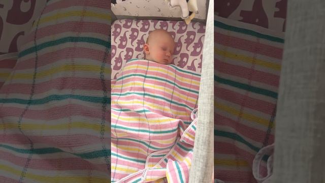 Twelve-Week-Old Baby Spencer Having His Morning Nap in His Joie Roomie Glide Bassinet ❤️#newborn смотреть онлайн