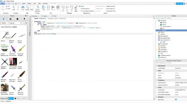 Как получать деньги за уничтожение NPC в Roblox