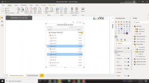 Power BI - xViz Hierarchy Filter Custom Visual