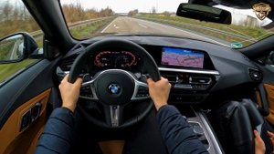 BMW Z4 M40i G29 3.0 i6 *supra engine* 340HP TOP SPEED POV Test Drive, SOUND Acceleration on Autobah