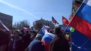 2014.03.22_12:46:04. Донецк, площадь Ленина, 22 марта, 2014 г.