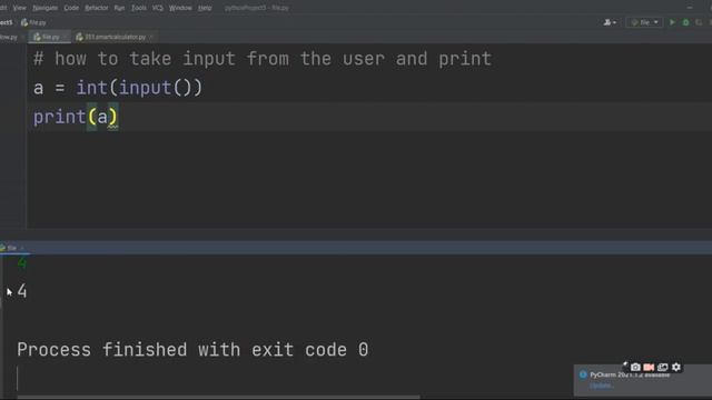 How to take input from user in python?