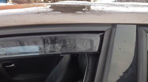 Вставные дефлекторы (ветровики) на VW Polo Sedan