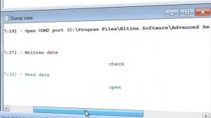 RS232 sniffer software for monitoring serial pors.