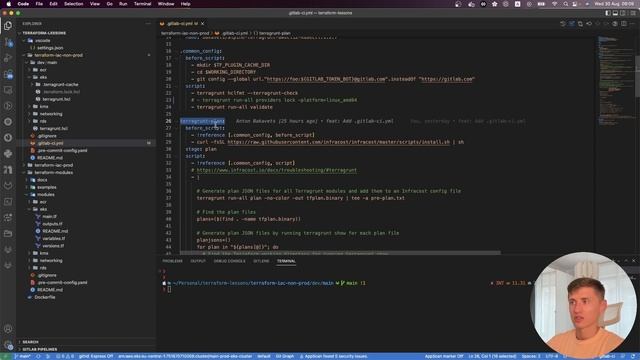 Terraform/Terragrunt CI/CD Pipeline, используя GitLab