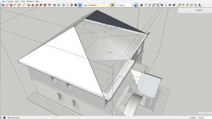 Крыша в SketchUP часть 1