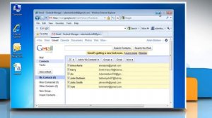 How to import Gmail® contacts to Microsoft® Outlook 2007