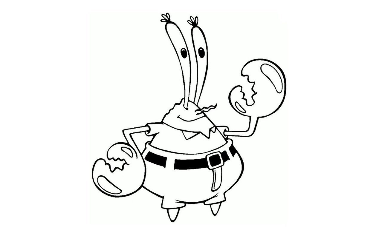 How to draw a Mr. Krabs #1.
