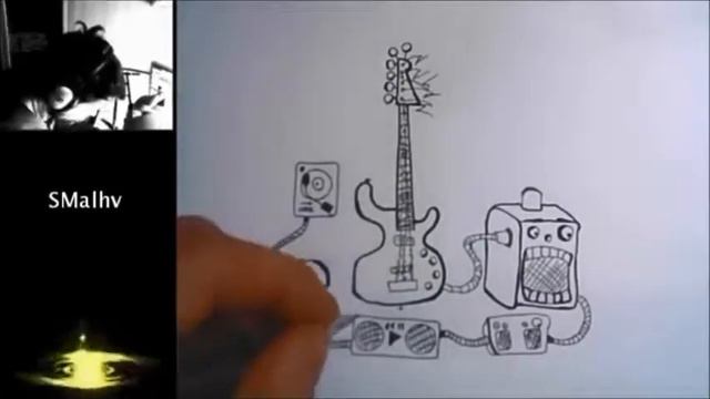 рисунок гитара смотреть онлайн