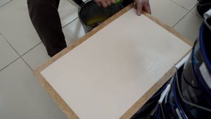 Тест краски для стен Tikkurila Perfecta на мытье щеткой с моющим средством. Студия Цвета