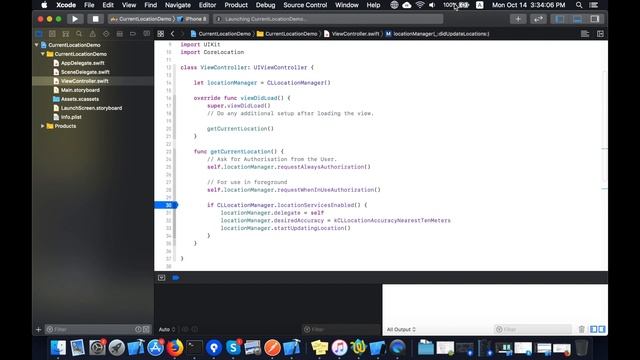 How to get current location in iOS programmatically | Swift 5 - Xcode11 смотреть онлайн