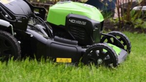 Аккумуляторная газонокосилка Greenworks GD40LM46SP: обзор и тест